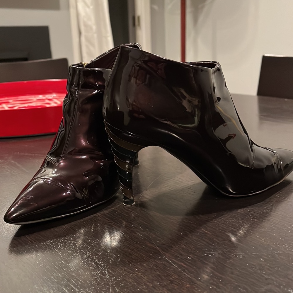 Louis Vuitton Patent Leather Ankle Boot